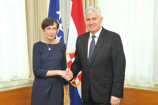 Predsjedavajući Doma naroda Parlamentarne skupštine BiH dr. Dragan Čović primio u nastupnu posjetu ambasadoricu SR Njemačke u BiH